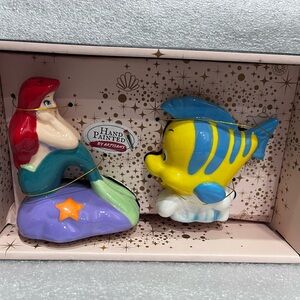 Hand Painted Fish and Mermaid Figurines by Artisan - Multicolor